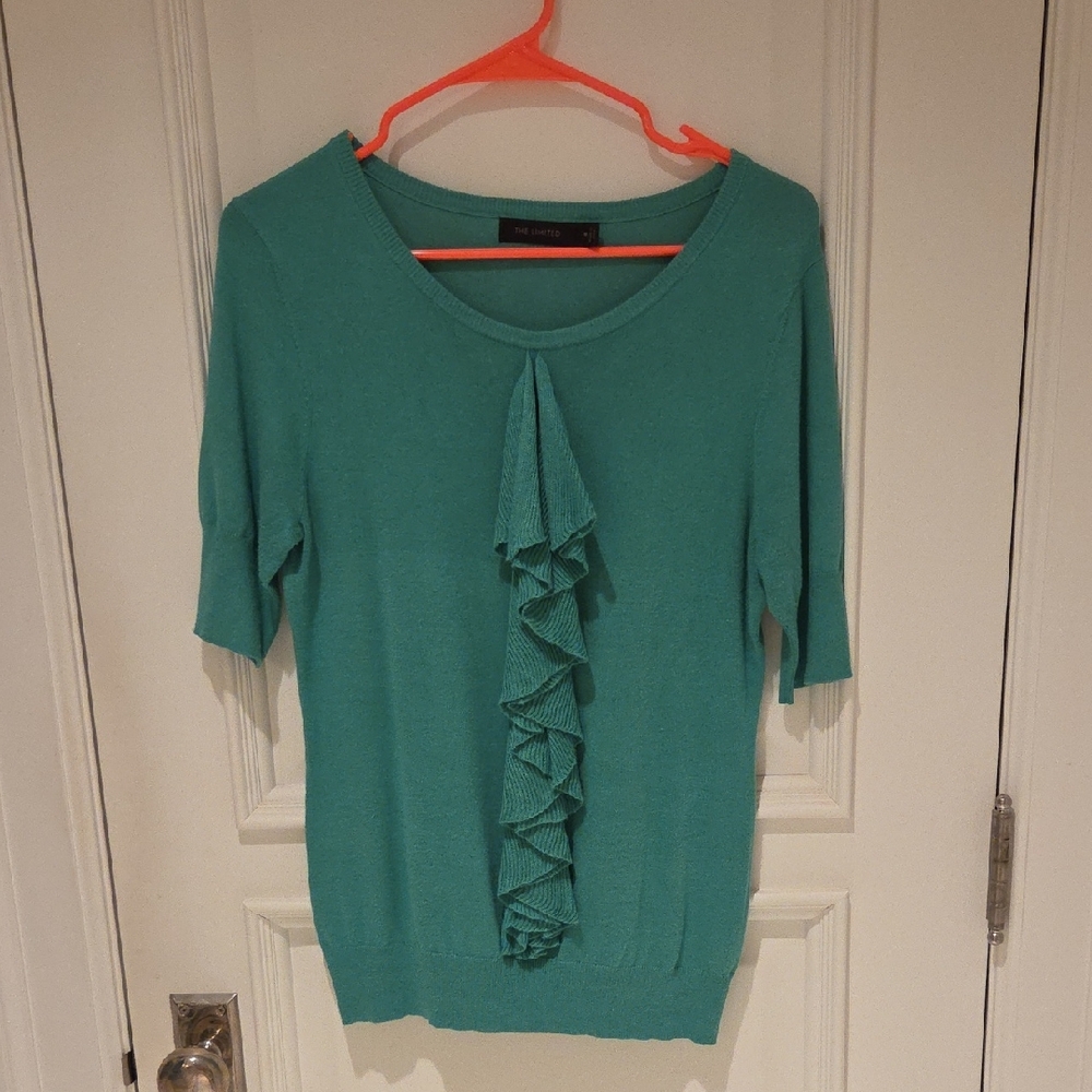 The Limited Teal Knit Blouse